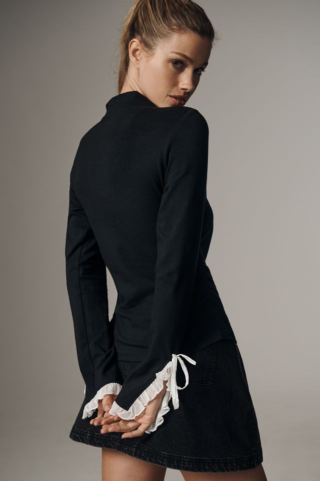 Maeve Ruffle-Sleeve Top #1