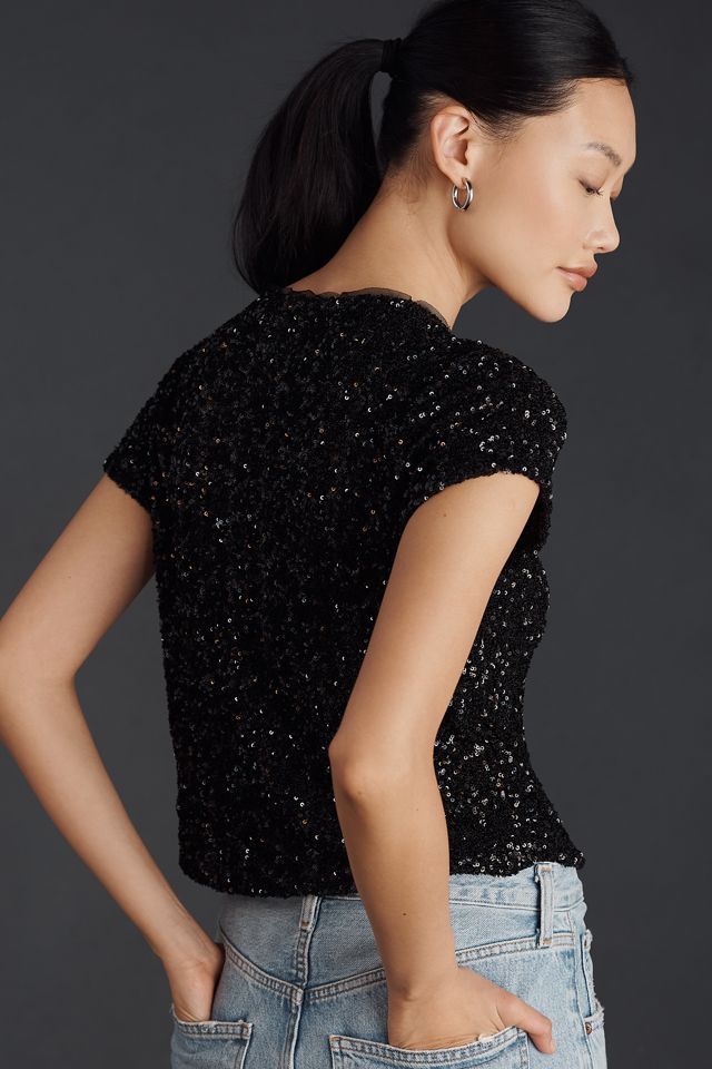 Maeve Sequin Tee #2