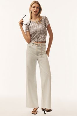 Maeve Sequin Muscle T-Shirt