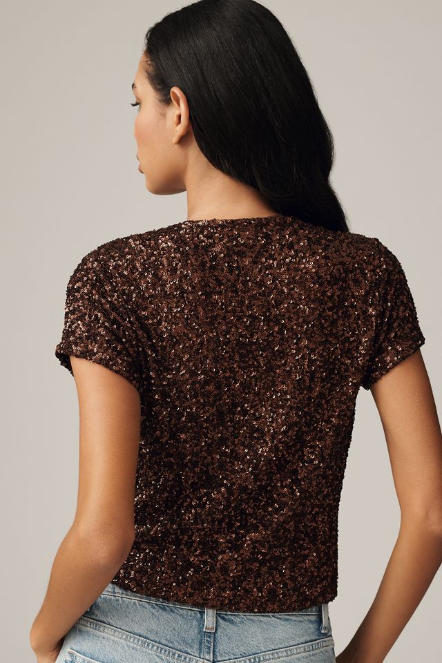 Maglietta Senza Maniche con Paillettes Maeve #1