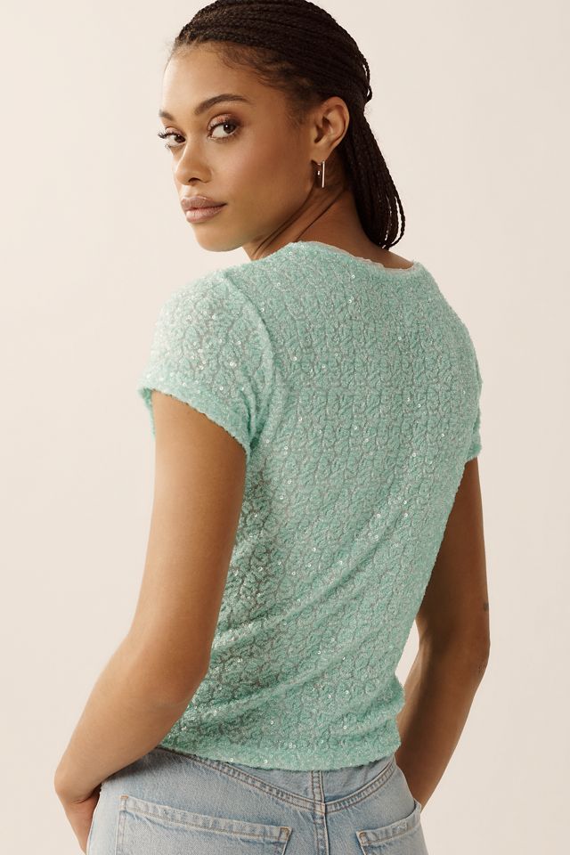 Maeve Sequin Tee #1