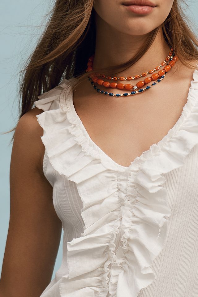 Pilcro V-Neck Ruffle-Front Tank Top  #3