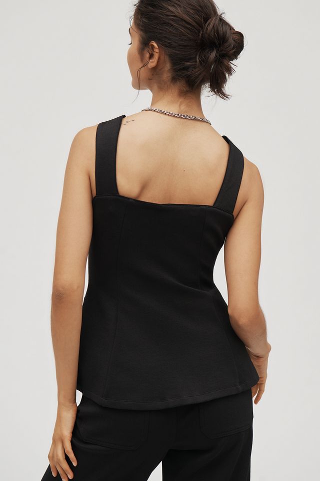 Maeve Structured Longline Vest #1
