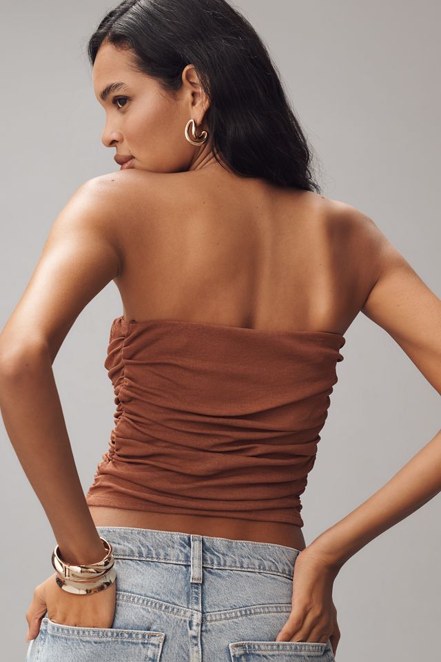 By Anthropologie Ruched Tube Top
