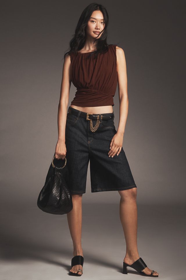 By Anthropologie Gathered Waisted Muscle Tank #2