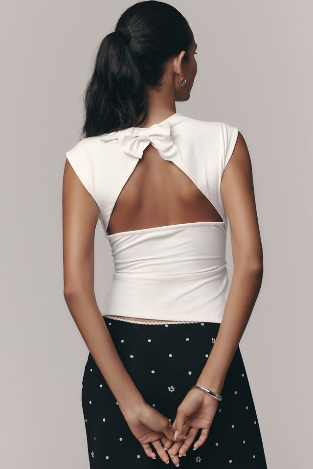 Maeve Bow-Back Muscle Top