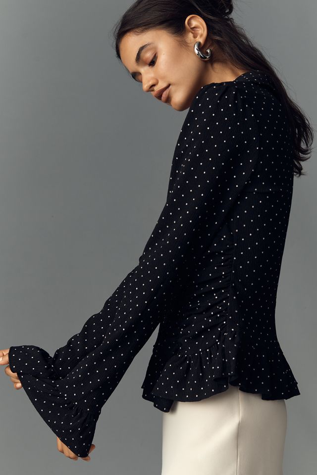 Top con Volantes y Cuello en V Smocked Maeve #3