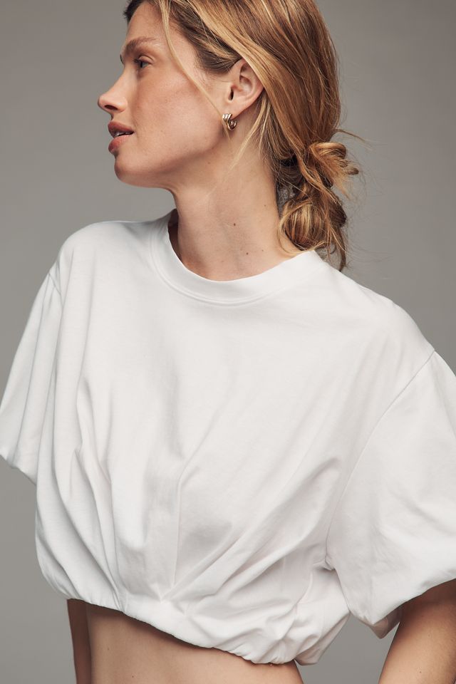 By Anthropologie Short-Sleeve Bubble Tee | Anthropologie
