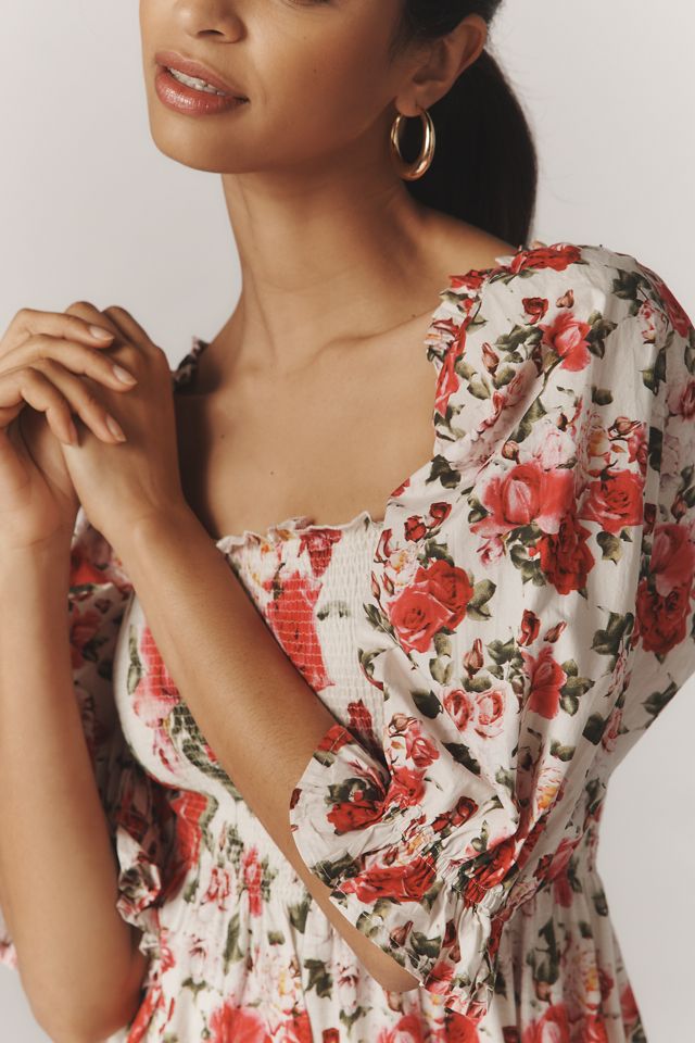 Smocked Sweetheart Blouse #1