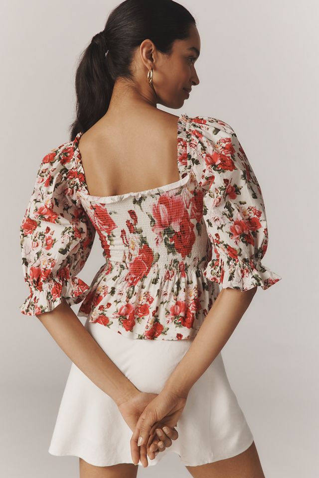 Smocked Sweetheart Blouse #3