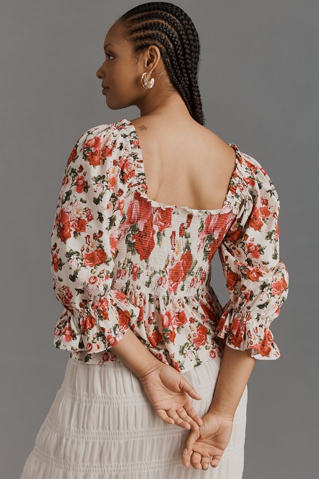 Smocked Sweetheart Blouse #5