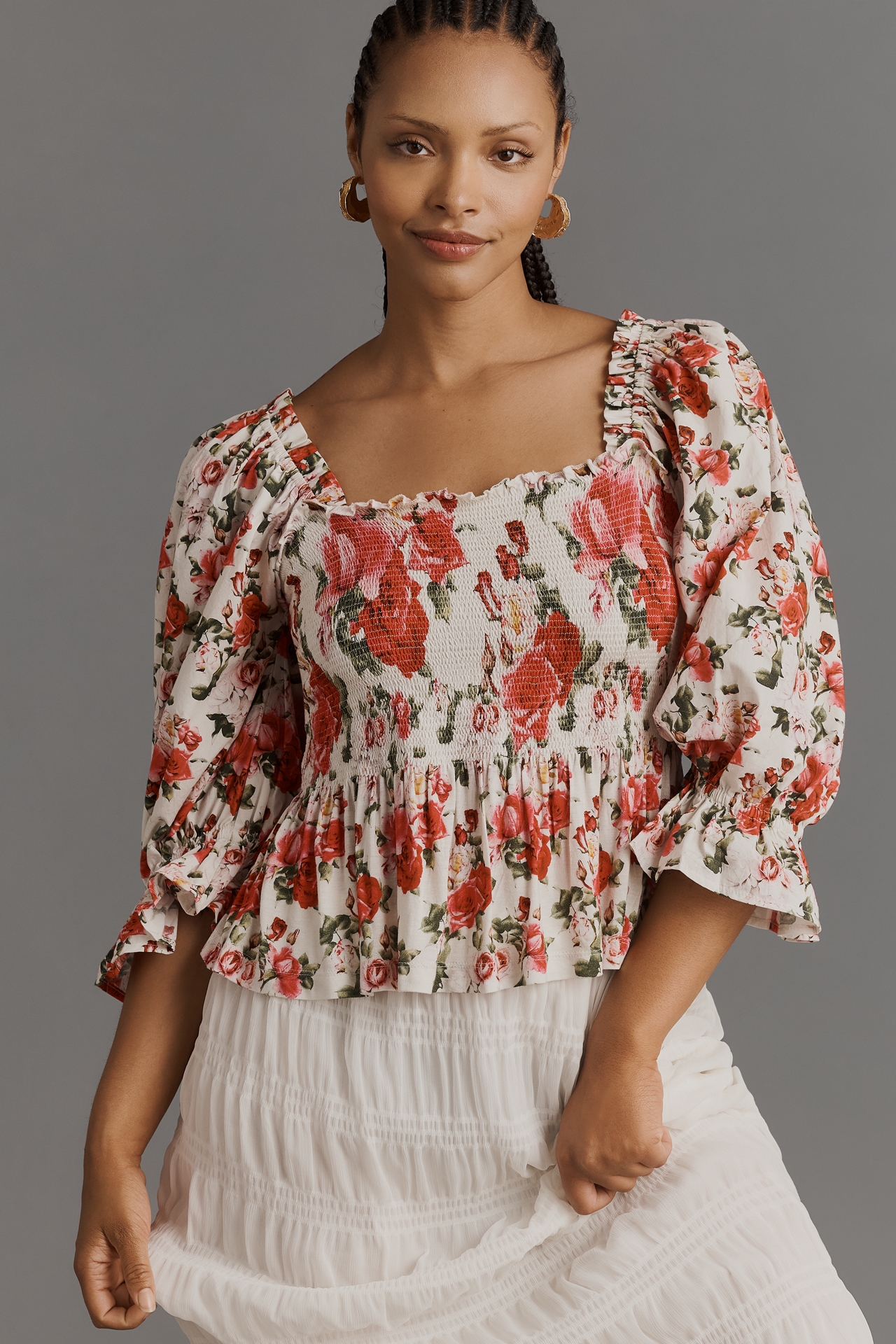 Smocked Sweetheart Blouse