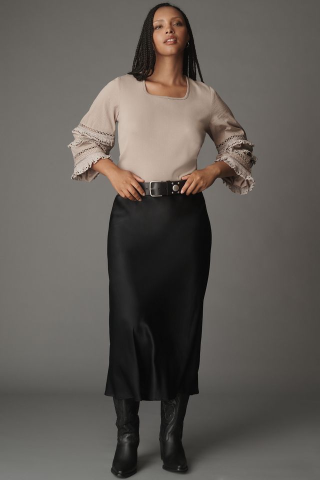 Conditions Apply Long-Sleeve Lace-Trim Top #2
