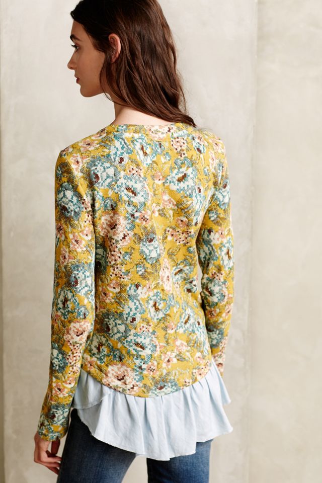 Goldenrod Ruffled Pullover #1
