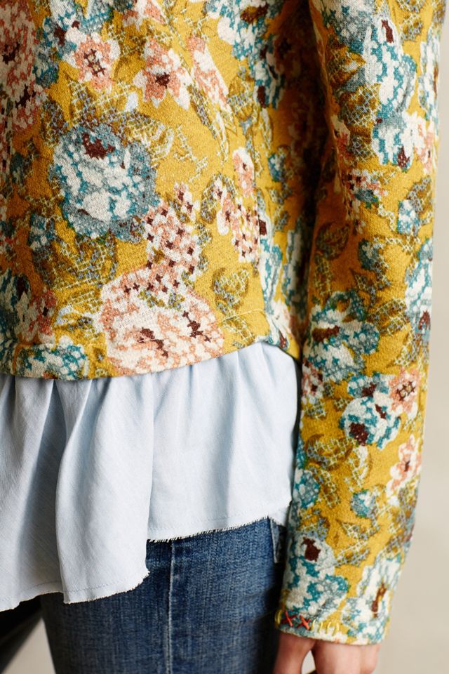 Goldenrod Ruffled Pullover #2