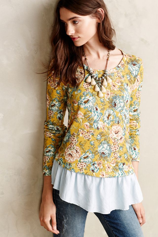 Goldenrod Ruffled Pullover