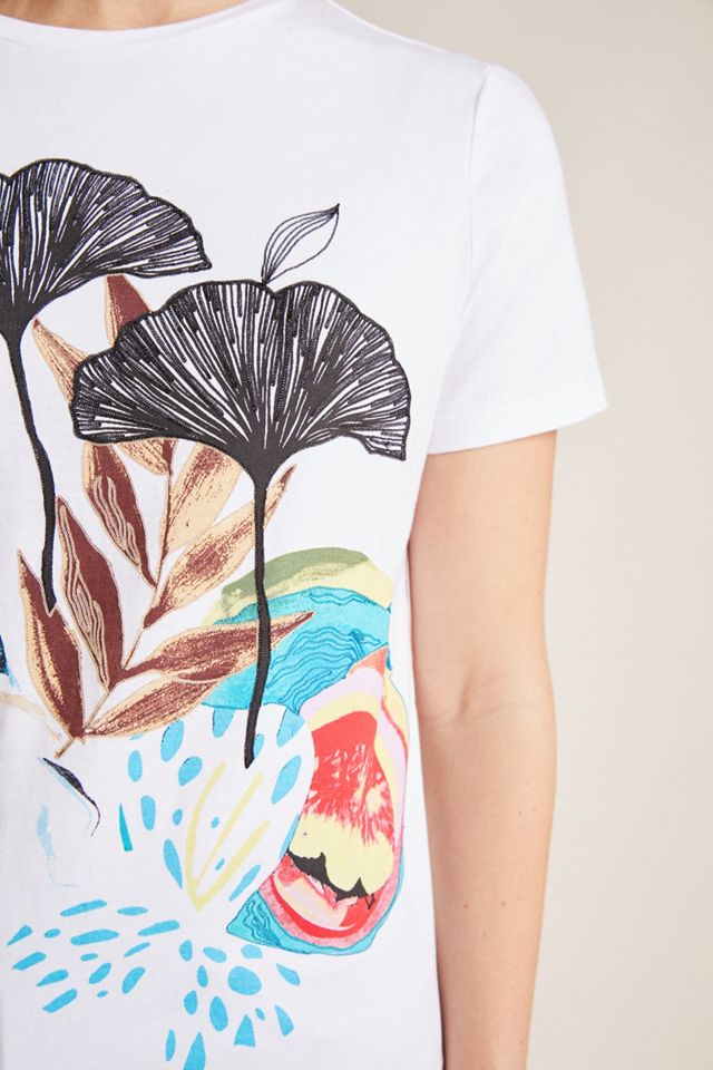 Lily Pond Embroidered Tee #1