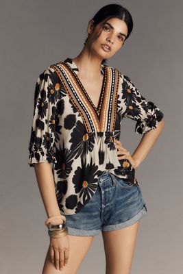 Bl-nk Miranda Peasant Blouse | Anthropologie