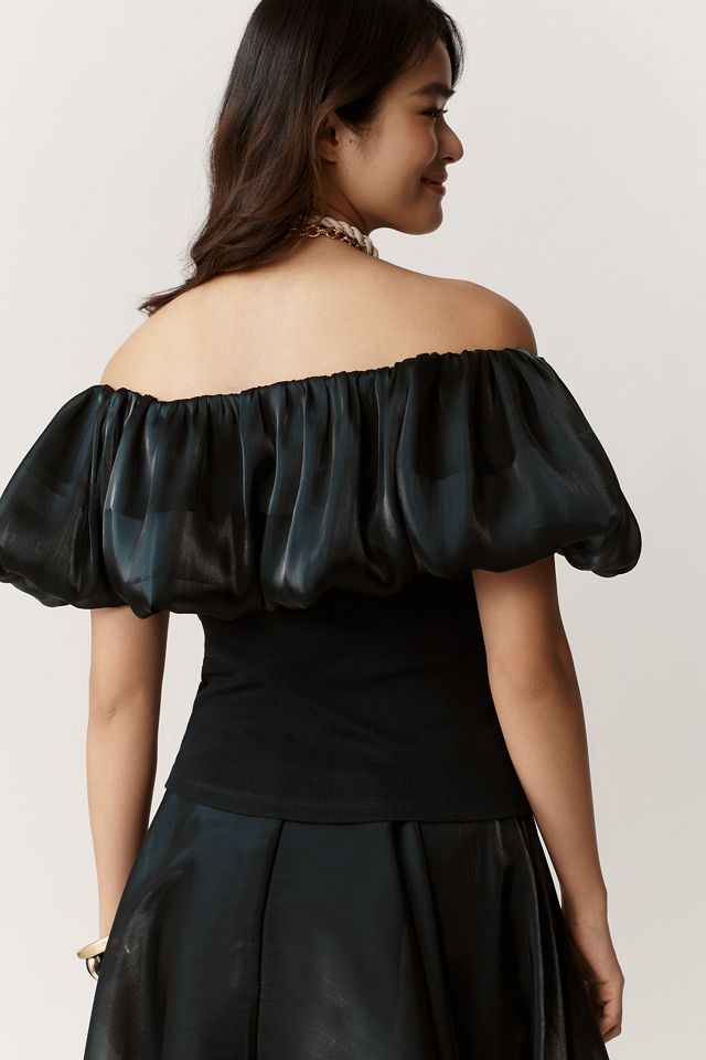 Off-Shoulder Bubble Blouse | Anthropologie