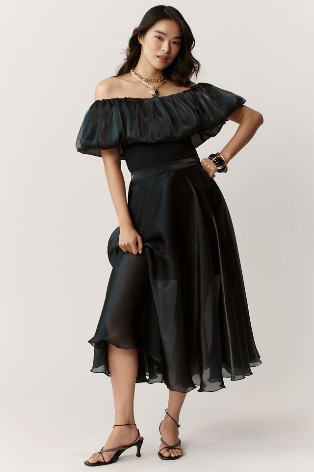 Off-Shoulder Bubble Blouse | Anthropologie