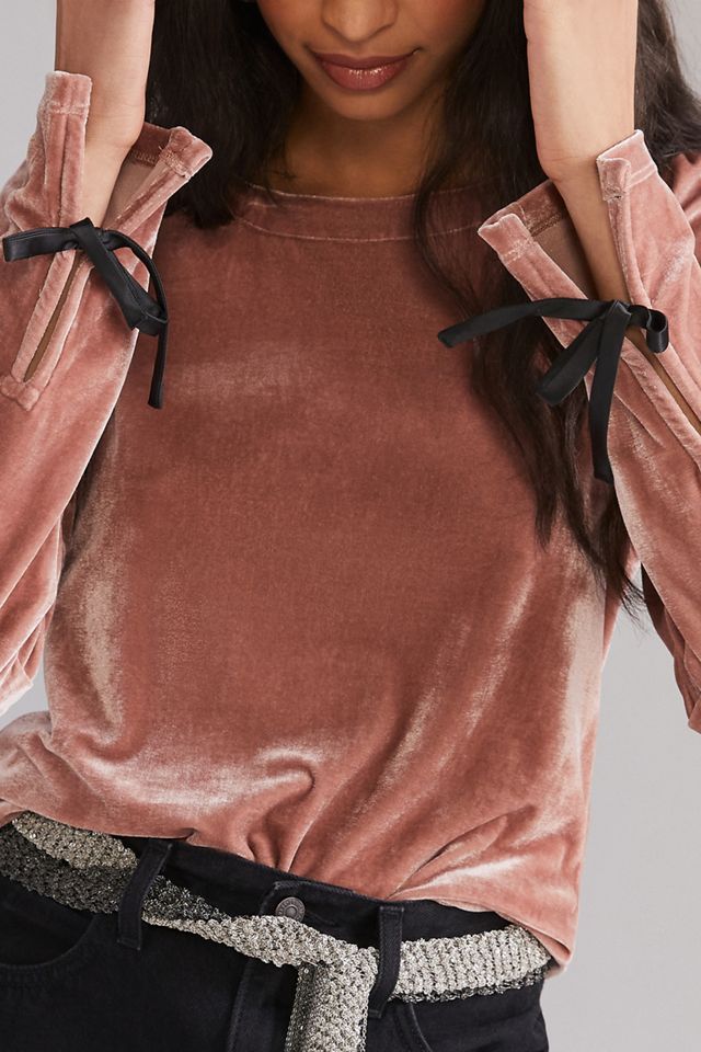 Open-Back Velvet Top #1