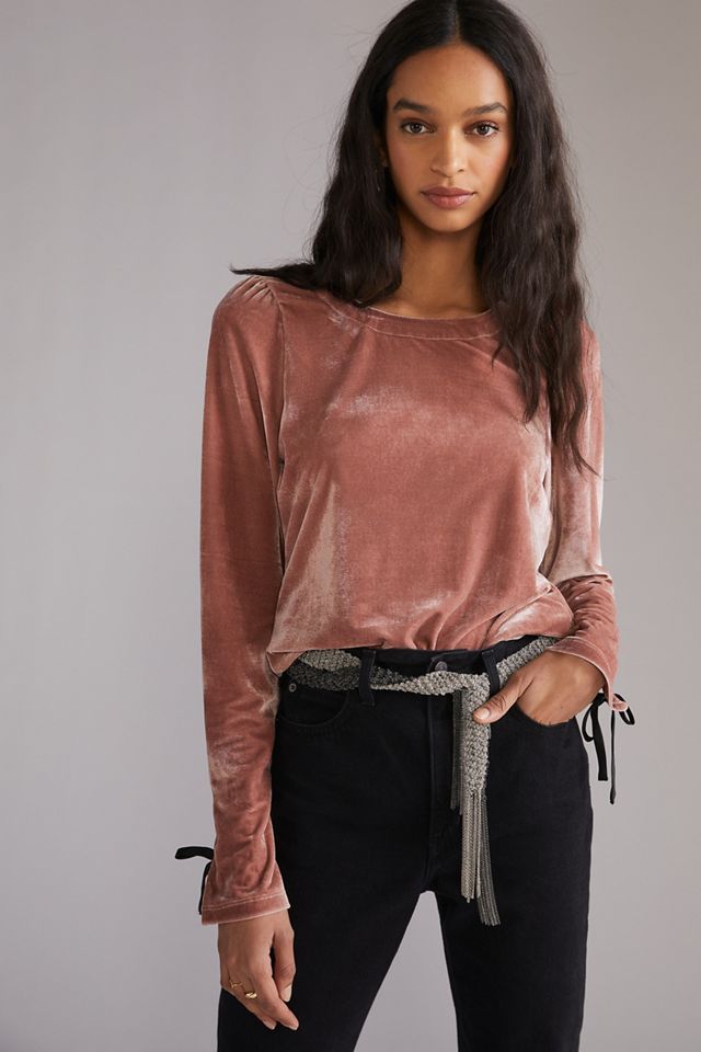 Open-Back Velvet Top #2