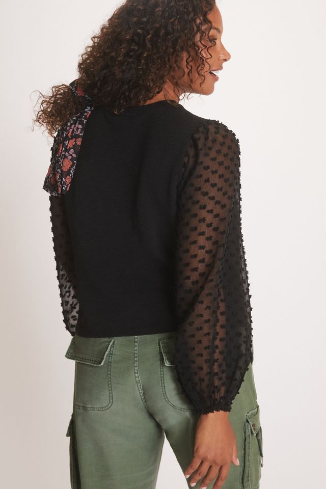 Maeve Textured-Sleeve Top #5