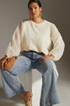 Maeve Textured-Sleeve Top