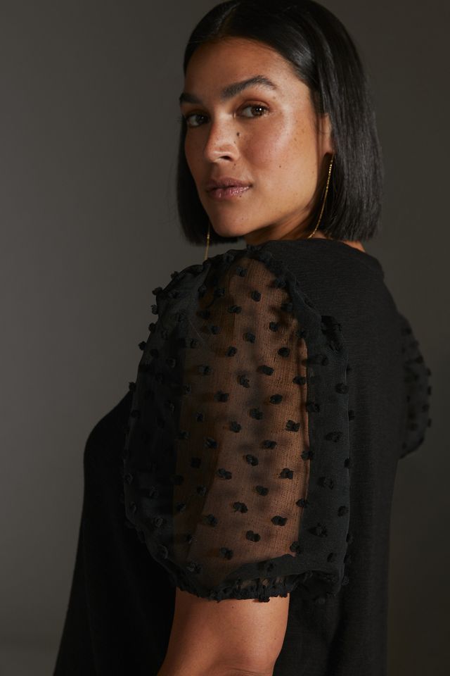 Maeve Woven Puff-Sleeve Top #5