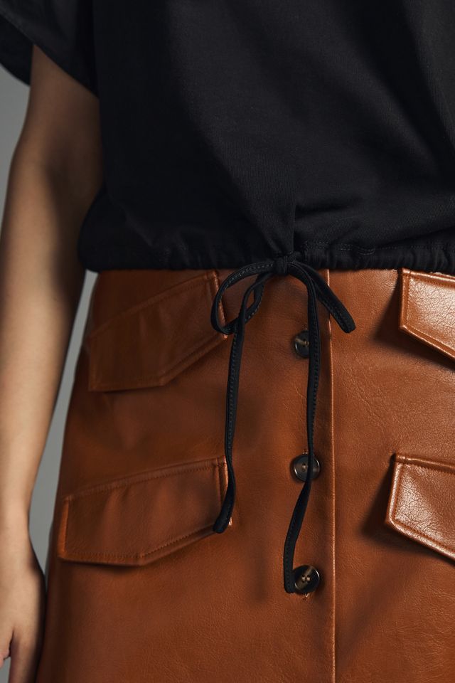 English Factory Ruffled Drop-Shoulder Top #3