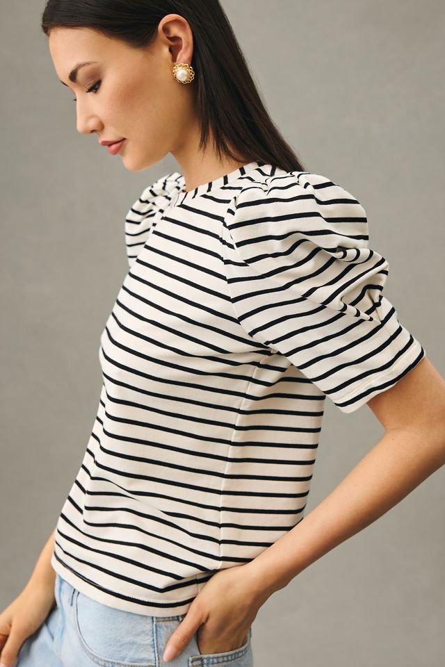 English Factory Striped Puff-Sleeve Tee #3