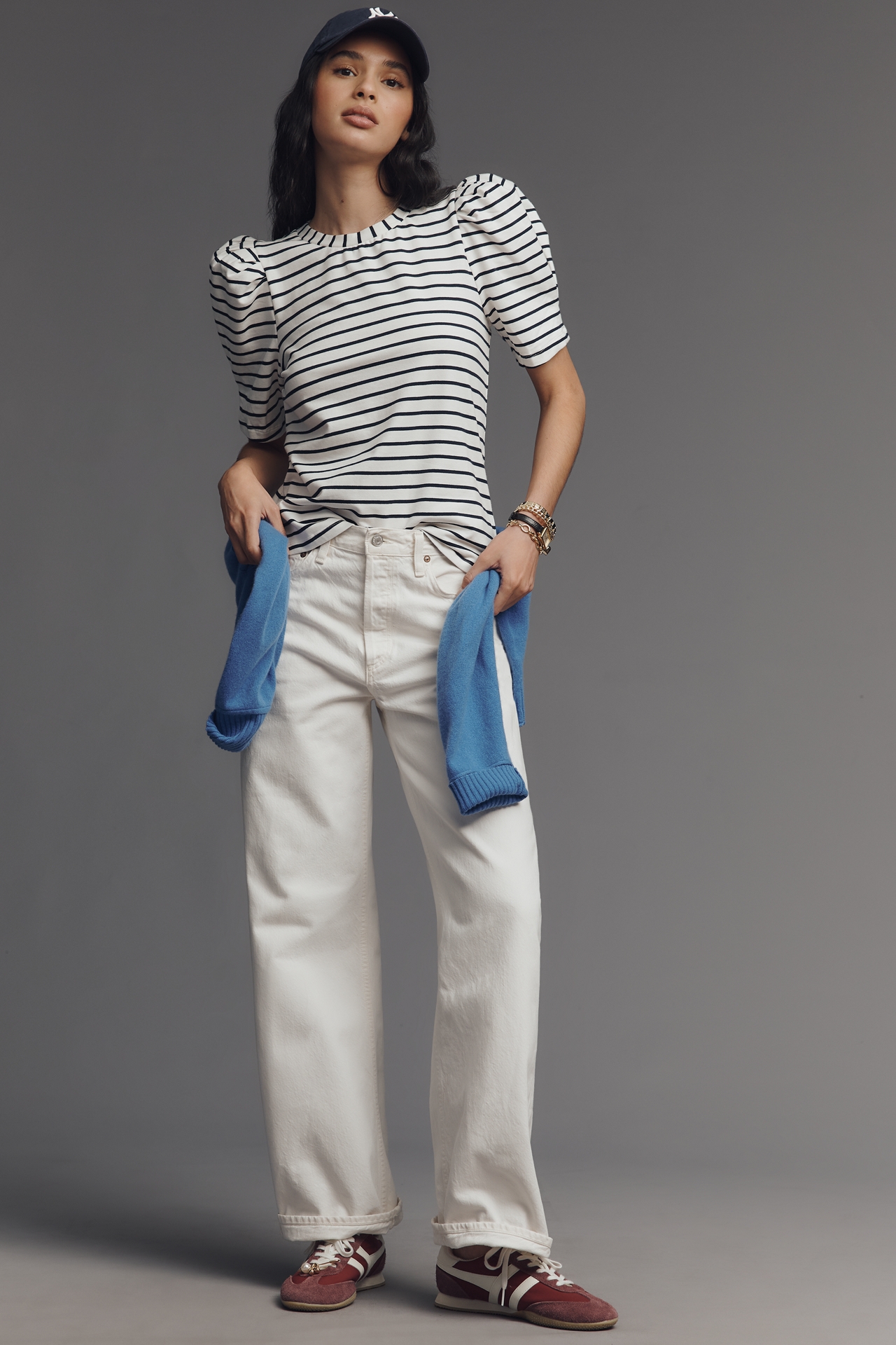 English Factory Puff-Sleeve Tee
