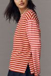 English Factory Long-Sleeve Contrast Striped Top