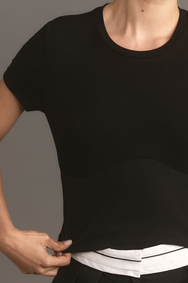 Grey Lab Crop Bustier Tee #3