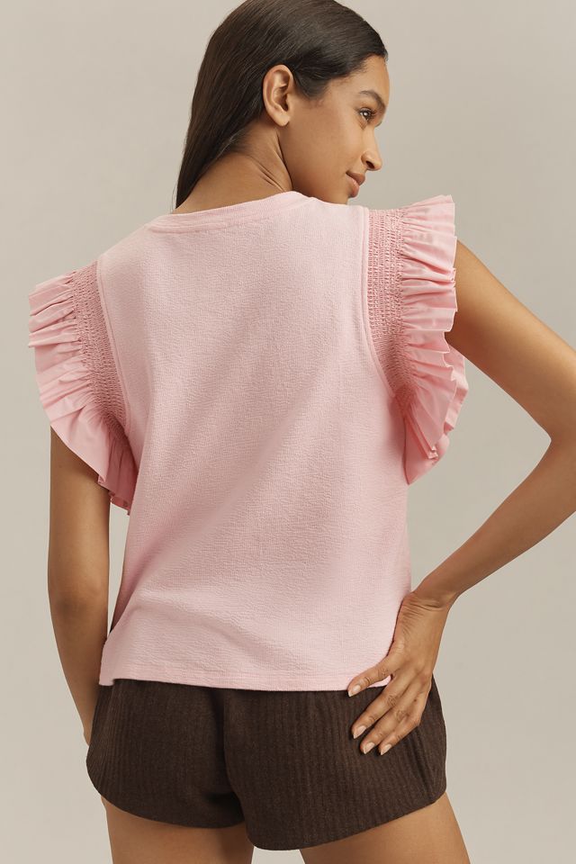 English Factory Ruffle-Sleeve Top #1