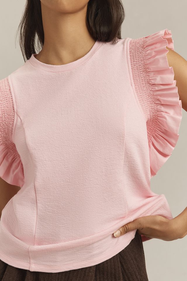 English Factory Ruffle-Sleeve Top #3