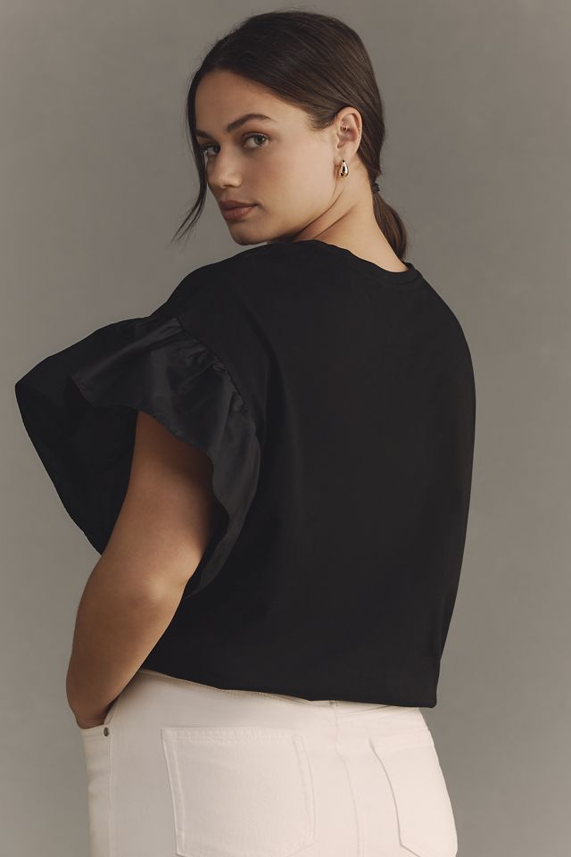 English Factory Plus Ruffle-Sleeve Top #2