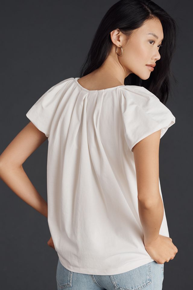 English Factory Balloon-Sleeve V-Neck Blouse #2