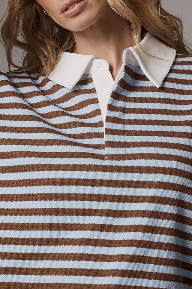 English Factory Long-Sleeve Striped Rugby Shirt #3