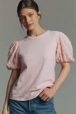 English Factory Puff-Sleeve Top | Anthropologie
