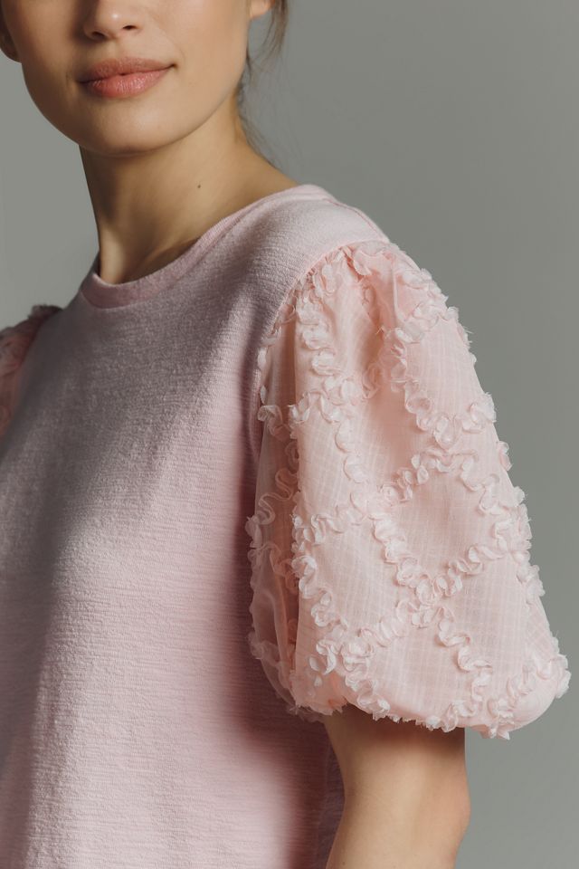 English Factory Puff-Sleeve Top #1