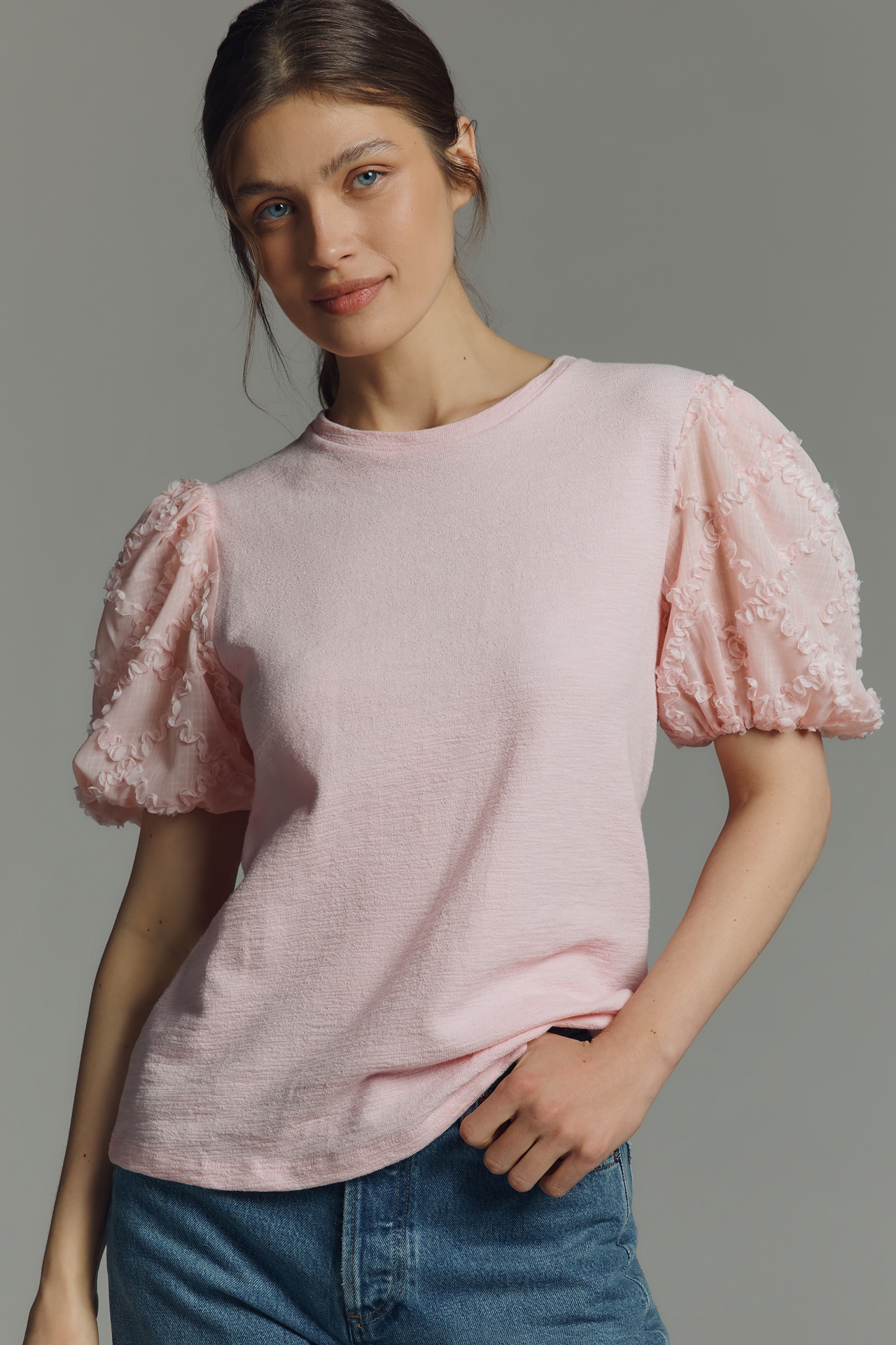 English Factory Puff-Sleeve Top