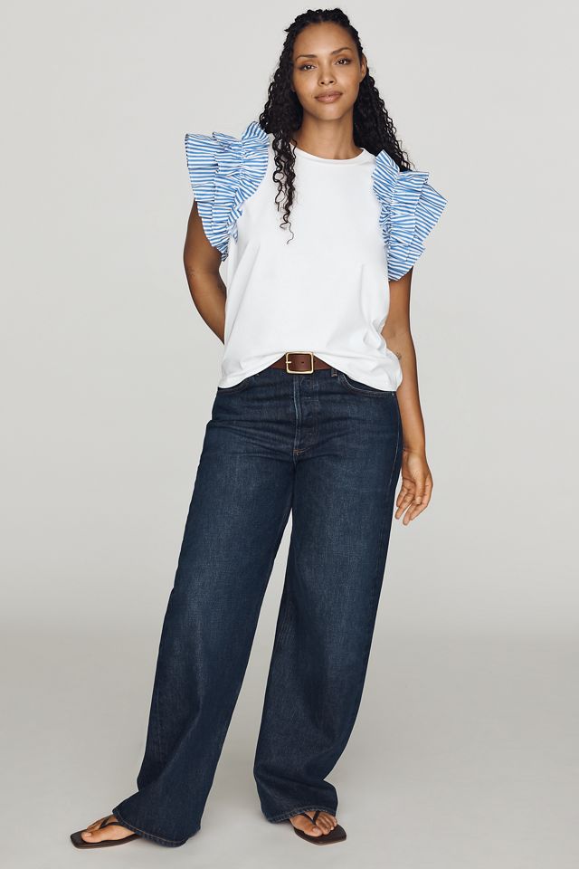English Factory Ruffle Sleeve Top #7