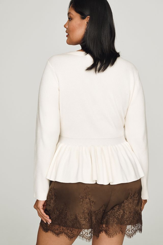English Factory Peplum Cardigan #2