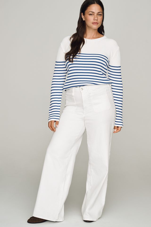 English Factory Striped Long-Sleeve Top #1