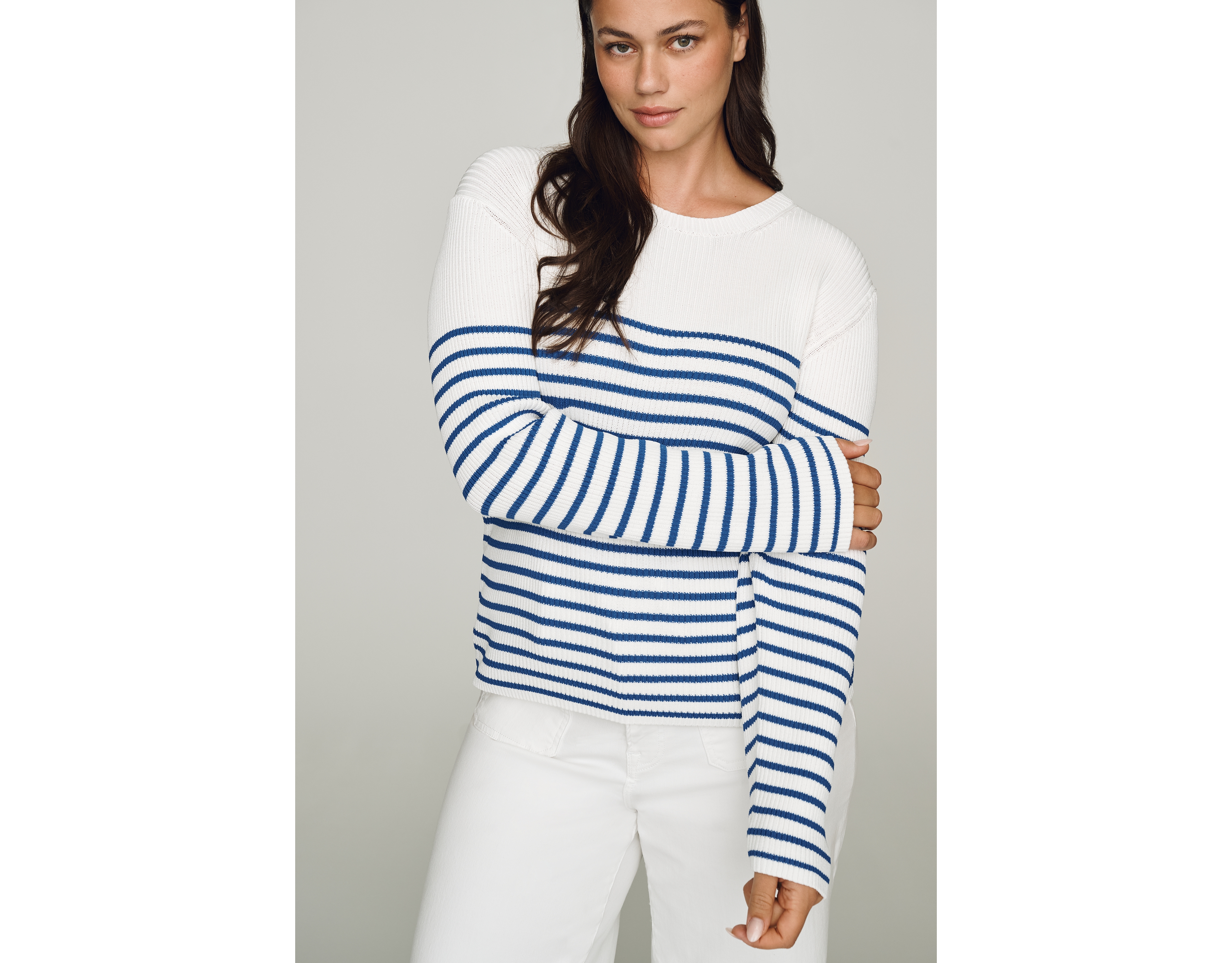 English Factory Striped Long-Sleeve Top