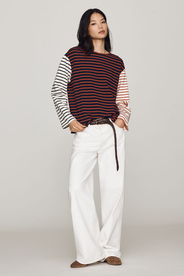 English Factory 100% Cotton Long-Sleeve Top #1