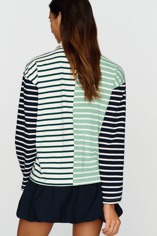 English Factory 100% Cotton Mixed Stripe Rugby Shirt  #1