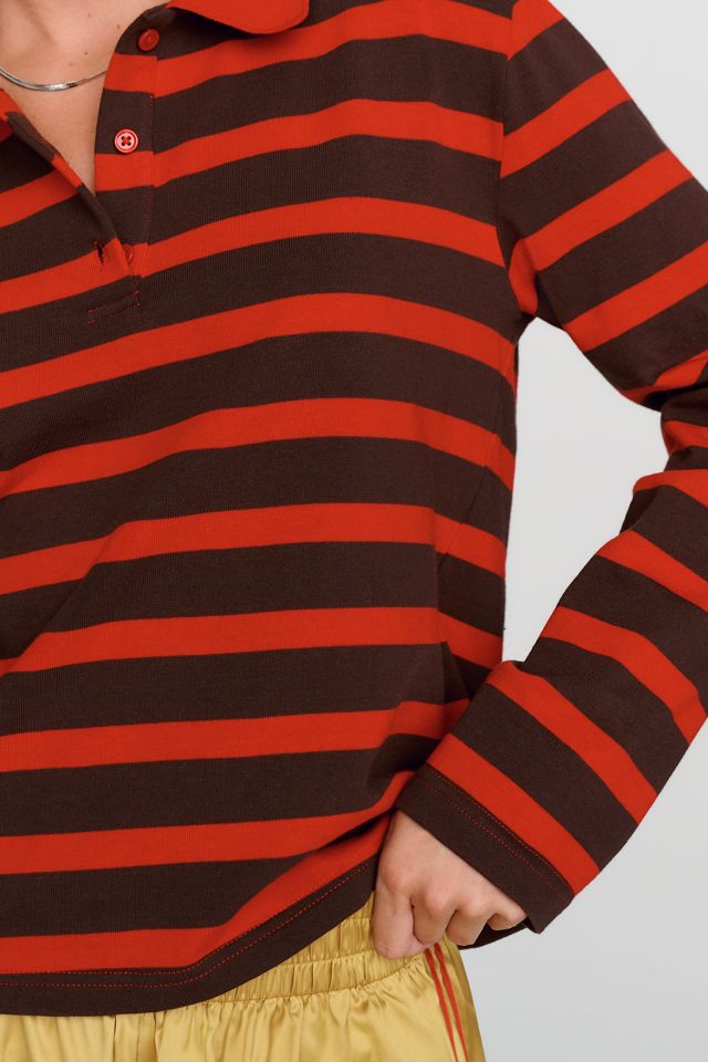 English Factory Cotton Blend Collared Rugby Top  #2
