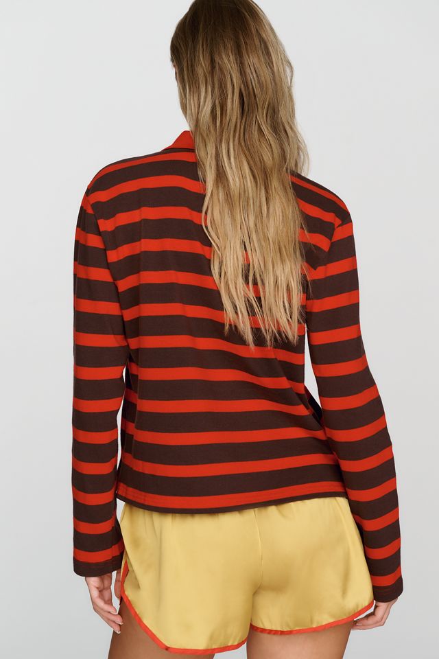 English Factory Cotton Blend Collared Rugby Top  #3